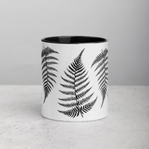 11oz Fern Leaf Pattern Ceramic Mug