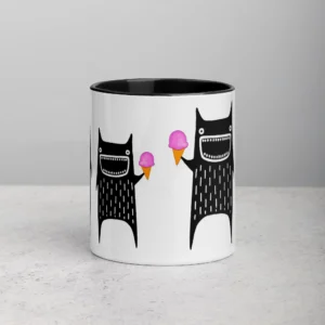 11oz Monster with an Ice Cream Cone Ceramic Mug