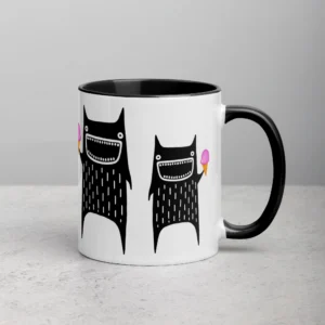 11oz Monster with an Ice Cream Cone Ceramic Mug