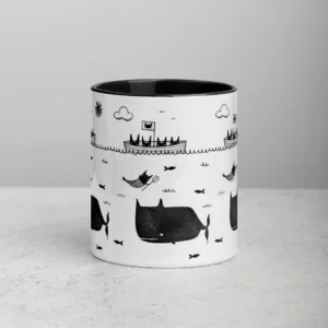 11oz Sailing Cats and Whale Ceramic Mug