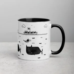 11oz Sailing Cats and Whale Ceramic Mug