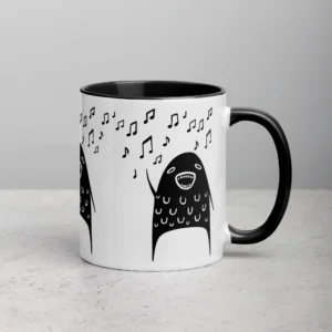 11oz Singing Monster and Music Notes Ceramic Mug