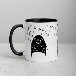 11oz Singing Monster and Music Notes Ceramic Mug